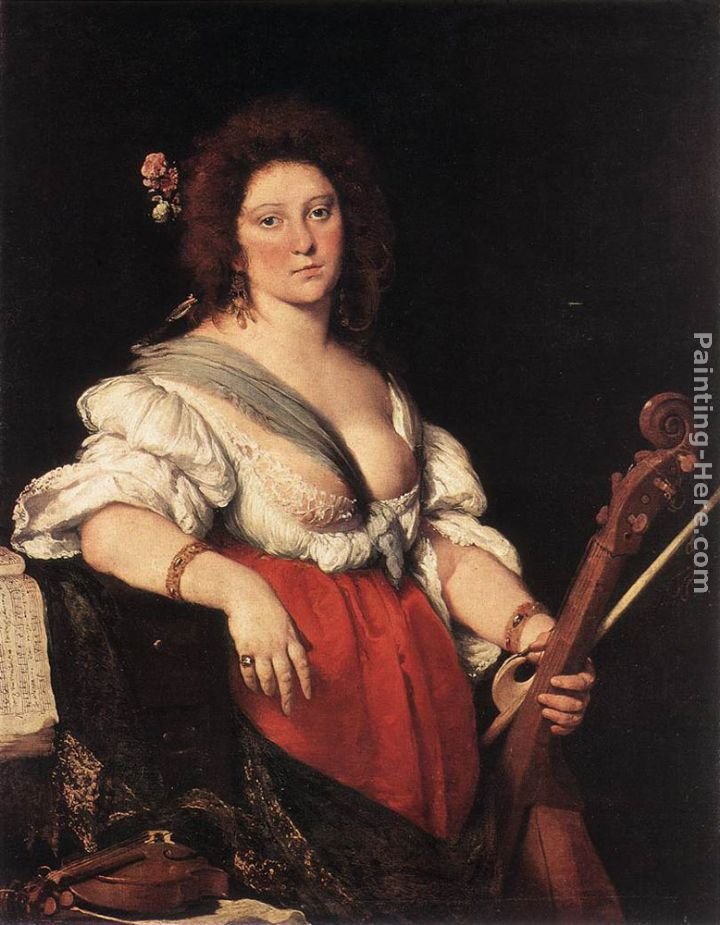 Bernardo Strozzi Gamba Player